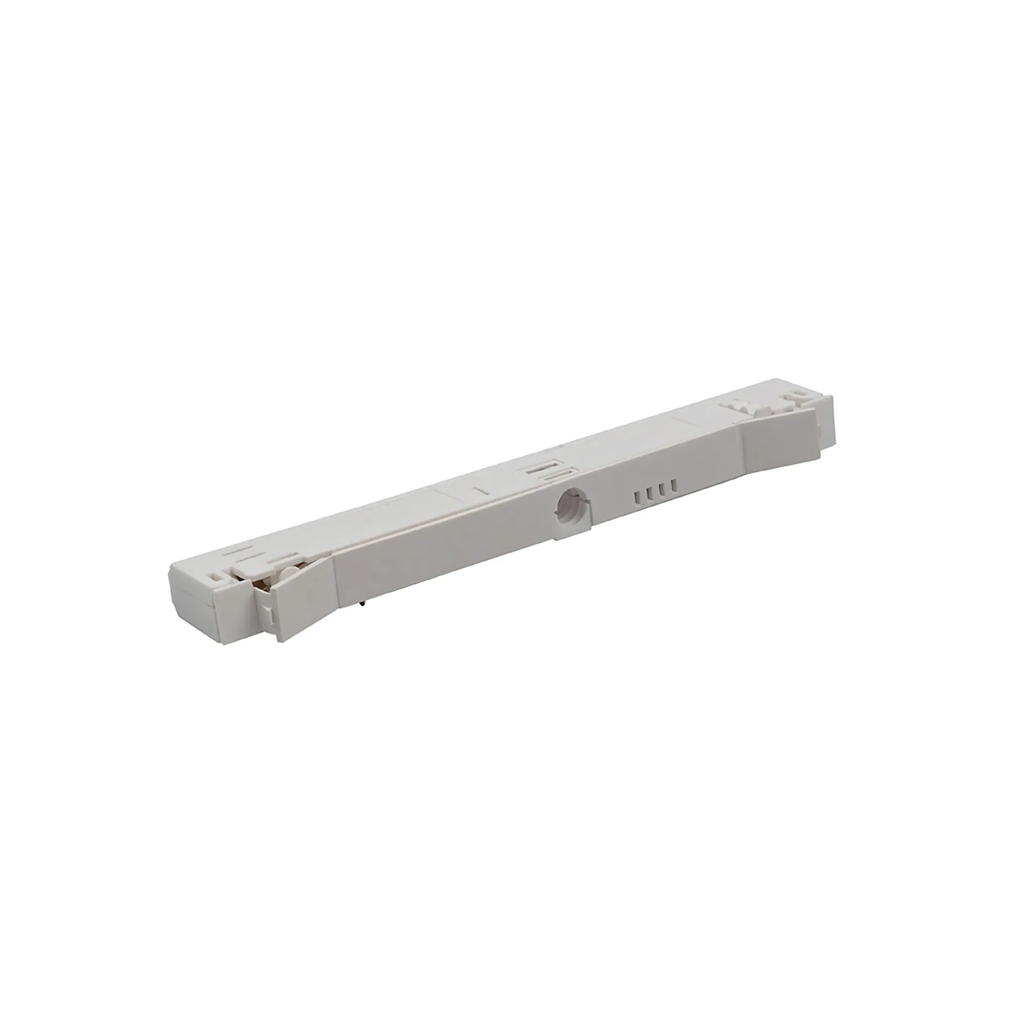 In-Trac Adapter 3 Circ. Track, 6A Induct/ Resist Load Screwless Connection Data Bus 555 1 6533 1  Eutrac Adapters & Components-White